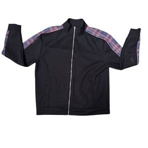 Topman Jacket Mens Size XL Black Full Zip Track Long Sleeve Casual Top Outerwear
